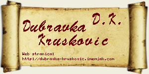 Dubravka Krušković vizit kartica